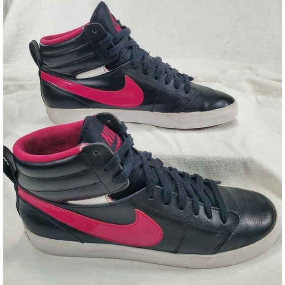 Nike Hally Hoops Mid Level Trainers Leather Basketball Shoes Women's Size 9.5 - Picture 1 of 12